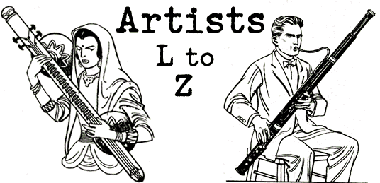 Artists A to Z page 2 (L - Z)