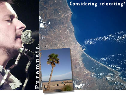 Josh Rouse and 2 views of Valencia, Spain