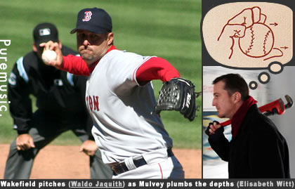 (Tim Wakefield)          Peter Mulvey with large wrench
