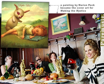Marion Peck's painting (with Sophe Lux)