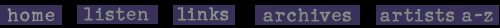 text links at bottom