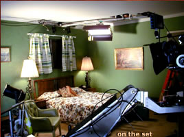 on the set (photos by FG)